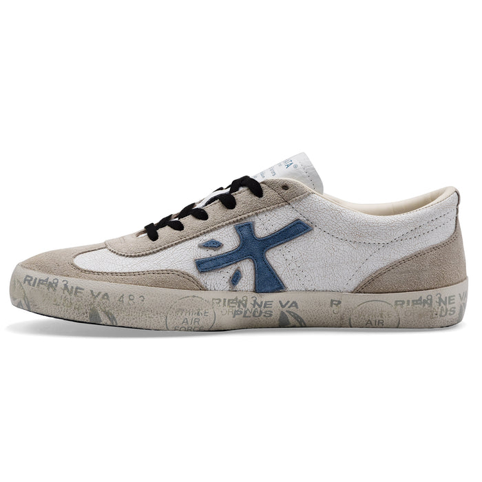Men's Premiata David 8089 White Retro Urban Style Sneakers