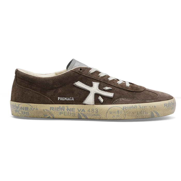 Men's Premiata David 8094 Taupe Suede Sneakers
