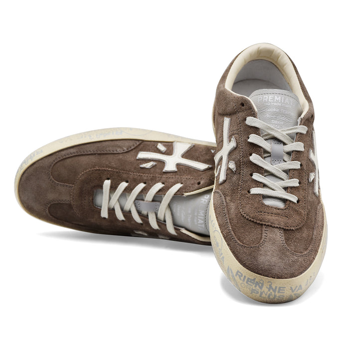 Men's Premiata David 8094 Taupe Suede Sneakers