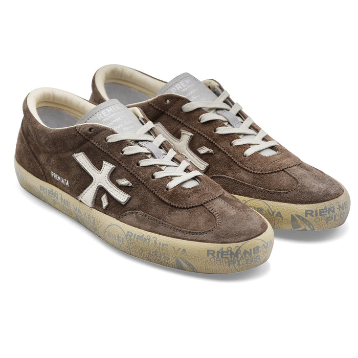 Men's Premiata David 8094 Taupe Suede Sneakers
