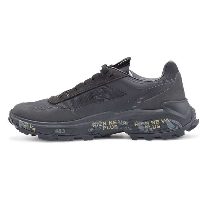 Sneakers Premiata Uomo DEVIN 433 Tessuto Nero Suola In Vibram