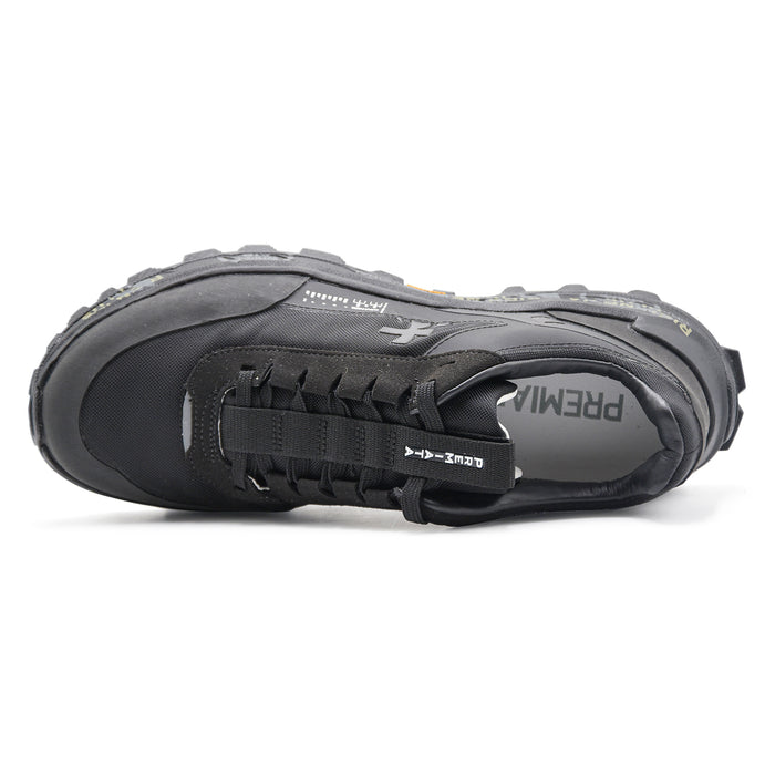 Sneakers Premiata Uomo DEVIN 433 Tessuto Nero Suola In Vibram