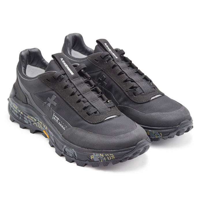 Sneakers Premiata Uomo DEVIN 433 Tessuto Nero Suola In Vibram