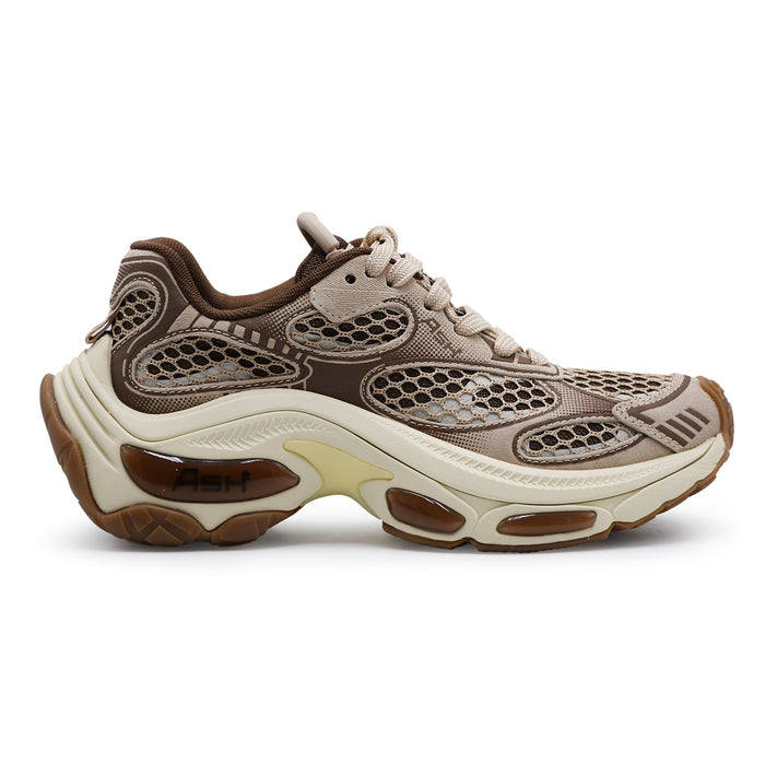 Sneakers Ash Donna Dragon 08 In Pelle Tessuto Eggnug Fandango