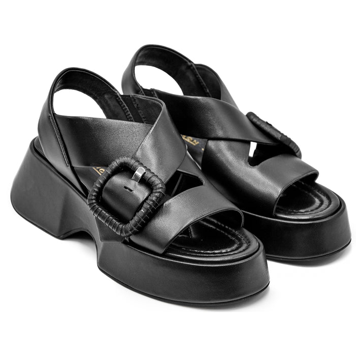 Sandali Neri Elvio Zanon Nuova Collezione Sandali Donna Elvio