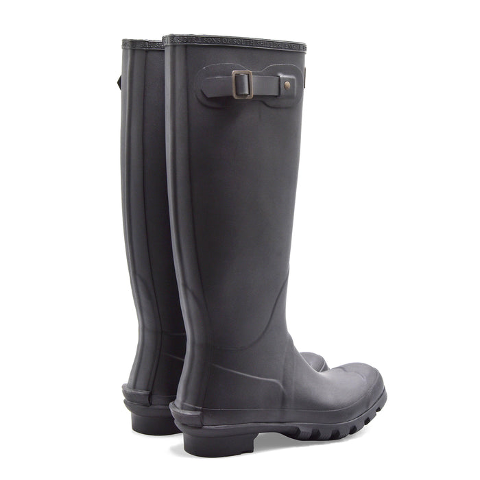 Barbour Bede Stivali Donna Gomma Nera Perfetti Per La Pioggia