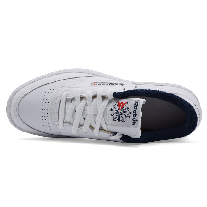 Sneakers Reebok Club C 85 Uomo Bianco Blu Design Essenziale