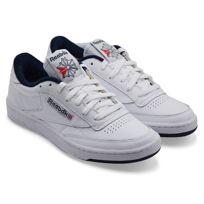Sneakers Reebok Club C 85 Uomo Bianco Blu Design Essenziale