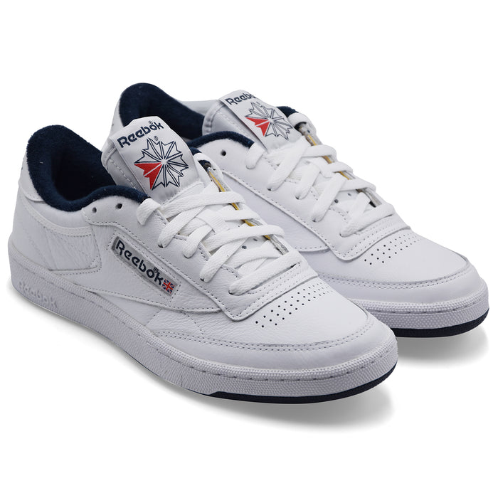 Sneakers Reebok Club C 85 Uomo Bianco Blu Design Essenziale