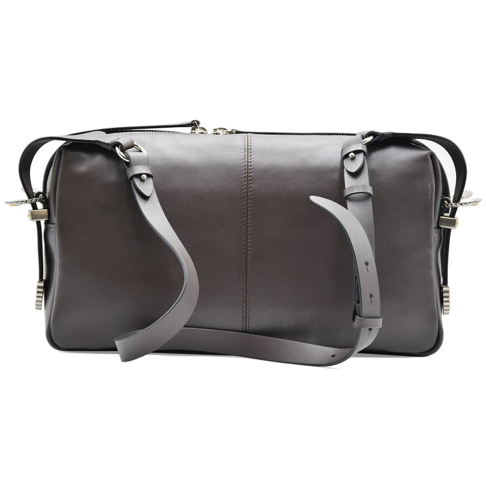 Borsa Donna Pinko Keeper Medium Rettangolare Pelle Biker Marrone