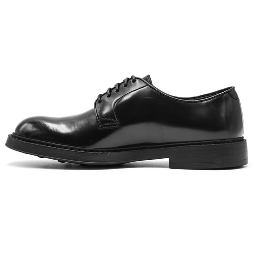 Doucal's Uomo Nero Stringate Dal Fondo In Spessa Gomma Cucita