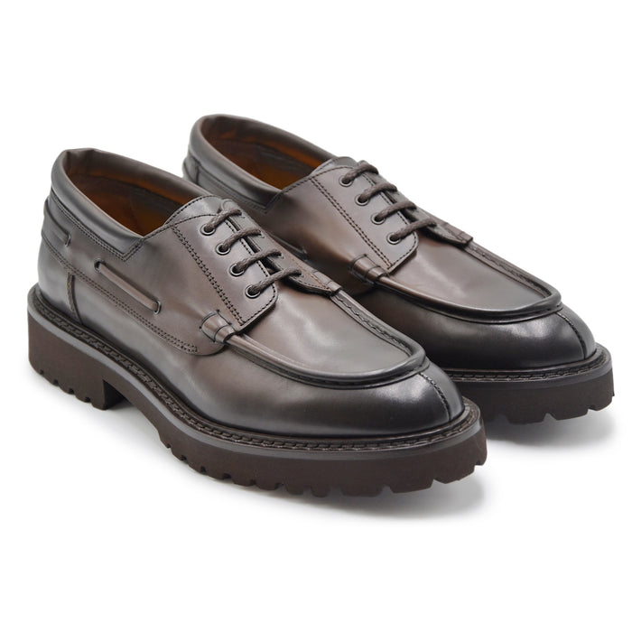 Stringate Doucal's Uomo Testa Di Moro Costruzione Simil Barca