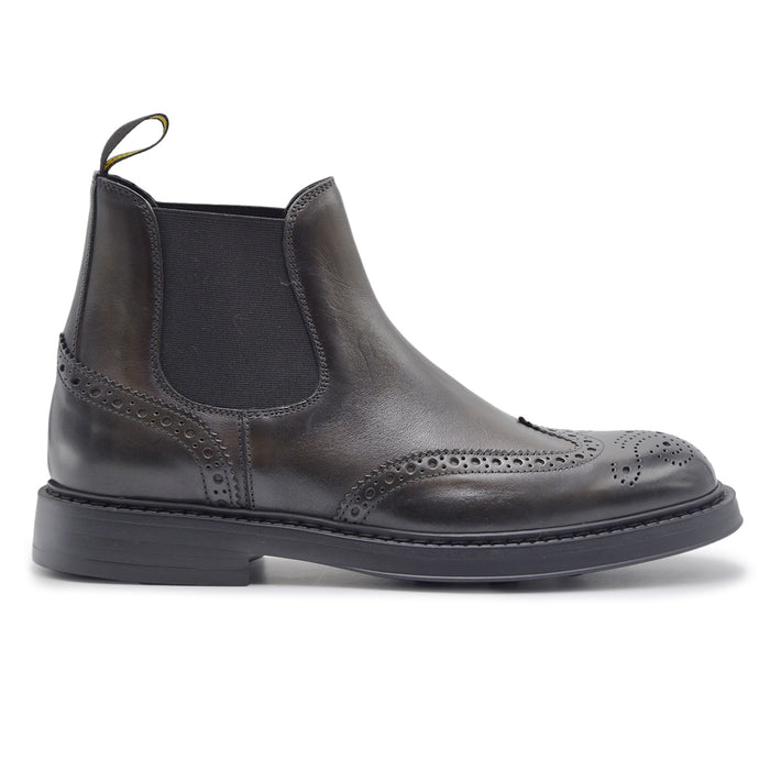 Beatles Doucal's Uomo Pelle Asfalto Stile Elegante Senza Tempo