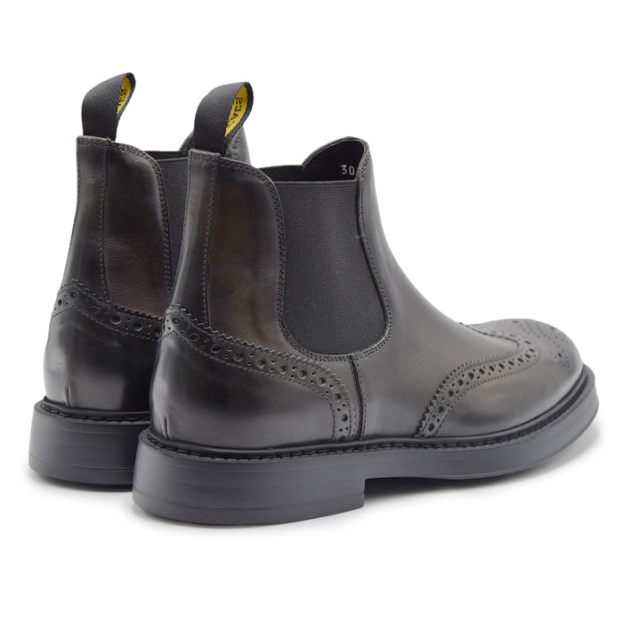 Beatles Doucal's Uomo Pelle Asfalto Stile Elegante Senza Tempo