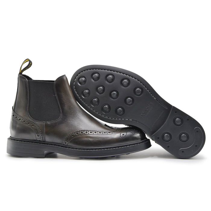 Beatles Doucal's Uomo Pelle Asfalto Stile Elegante Senza Tempo