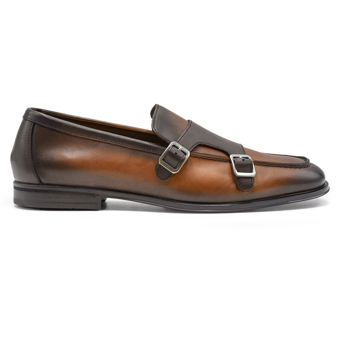 Doucal's Monkstrap Cuoio Calzature Artigianali Di Lusso Uomo
