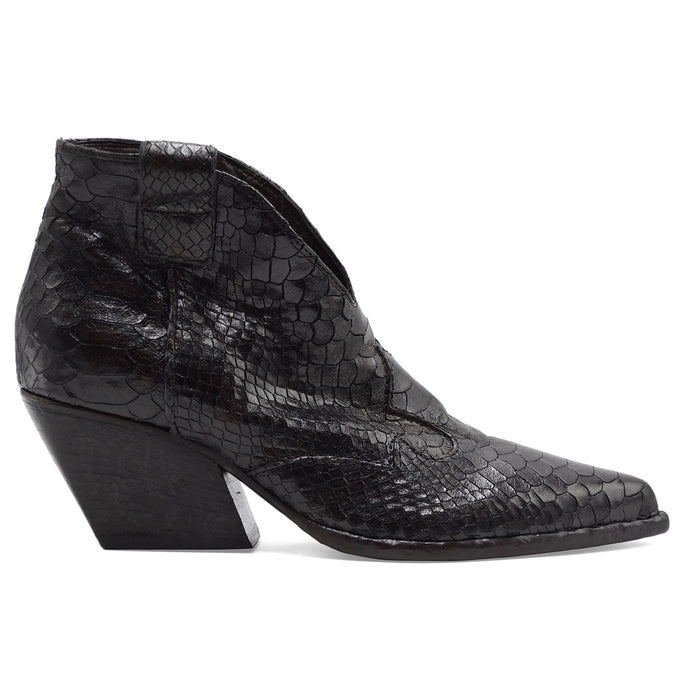 Elena Iachi Texani Donna Pelle Cocco Marrone Tacco Obliquo E2004