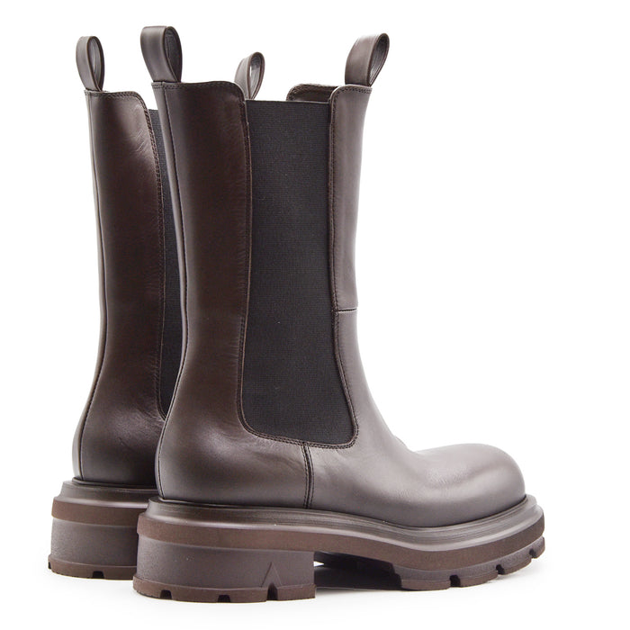 Stivaletti Chelsea Elena Iachi Donna In Pelle Testa Di Moro