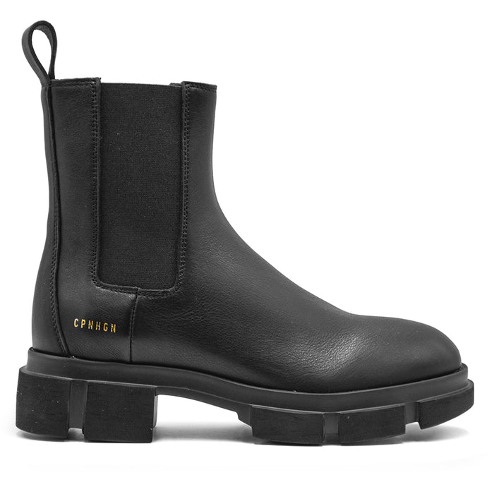 Copenhagen Black Ankle Boots With Lightweight Tread Sole Women