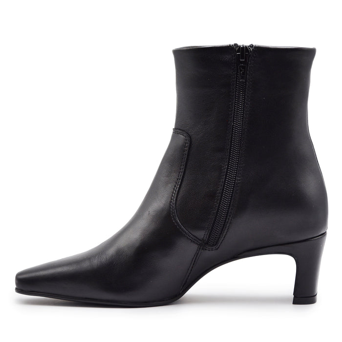 Stivaletto Copenhagen Donna CPH296 Pelle Nero Con Zip Laterale