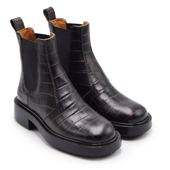 Stivaletti Copenhagen Studios Donna CPH444 Pelle Croco Marrone