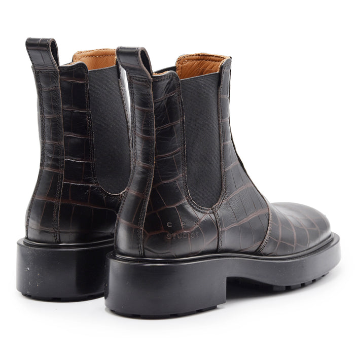 Stivaletti Copenhagen Studios Donna CPH444 Pelle Croco Marrone