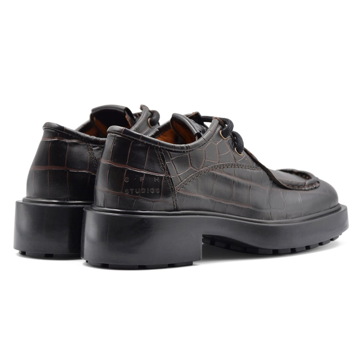 Allacciata Copenhagen Donna CPH446 Vera Pelle Marrone Croco