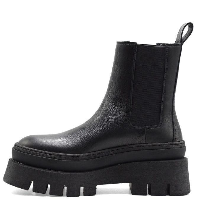 Stivaletti Donna Copenhagen Studios CPH686 Pelle Martellata Nera