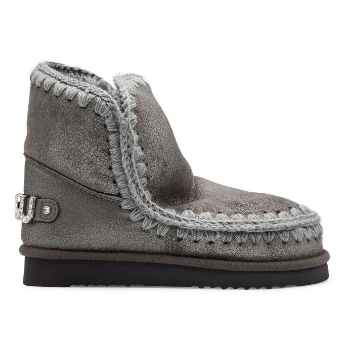 Stivaletti Mou Donna ESKIMO 18 Pelle Grigio Cuciture Iconiche