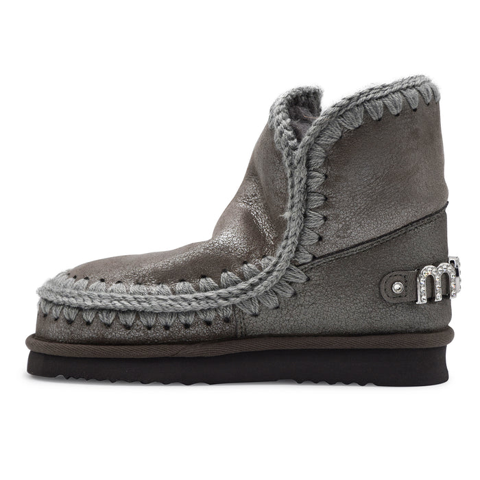 Stivaletti Mou Donna ESKIMO 18 Pelle Grigio Cuciture Iconiche