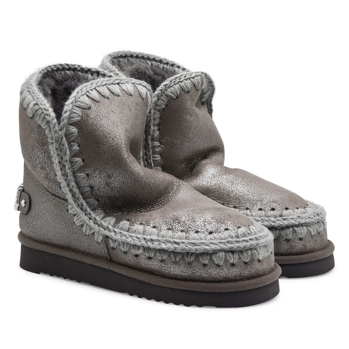 Stivaletti Mou Donna ESKIMO 18 Pelle Grigio Cuciture Iconiche