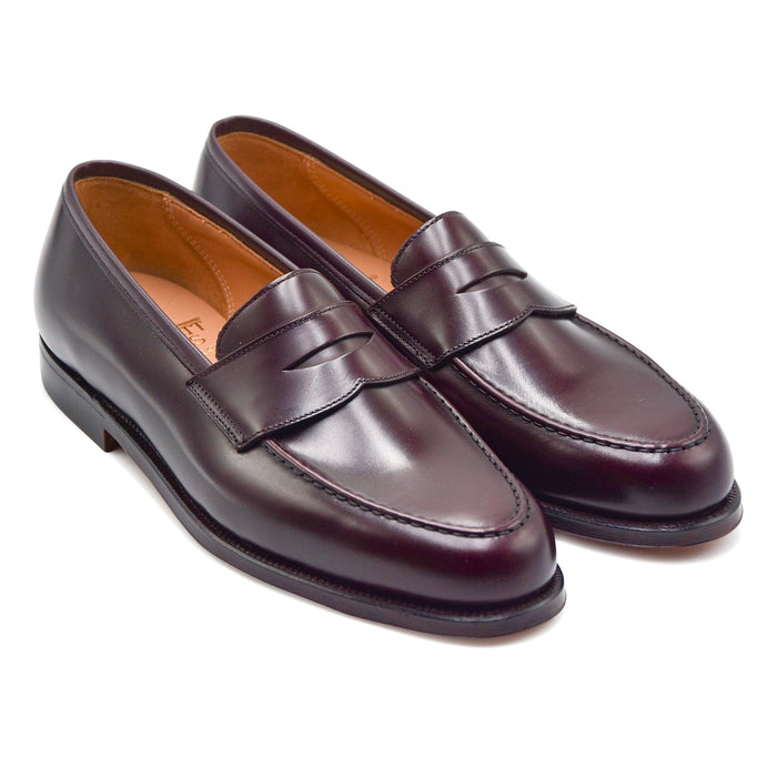 Mocassini Uomo Crockett & Jones Boston Burgundy Cavalry Calf
