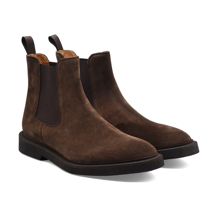 Stivaletti Cerbero Uomo GY 3 Morbida Pelle Scamosciata Marrone