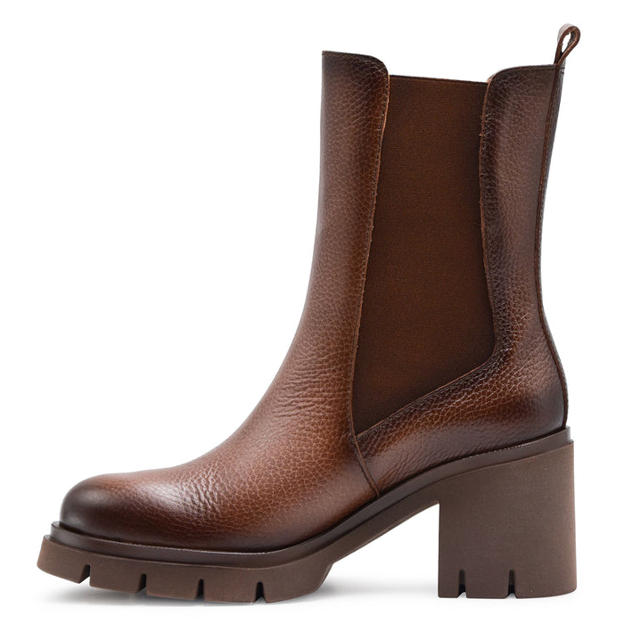 Stivaletti Hispanitas Donna Pelle Marrone Con Suola Resistente