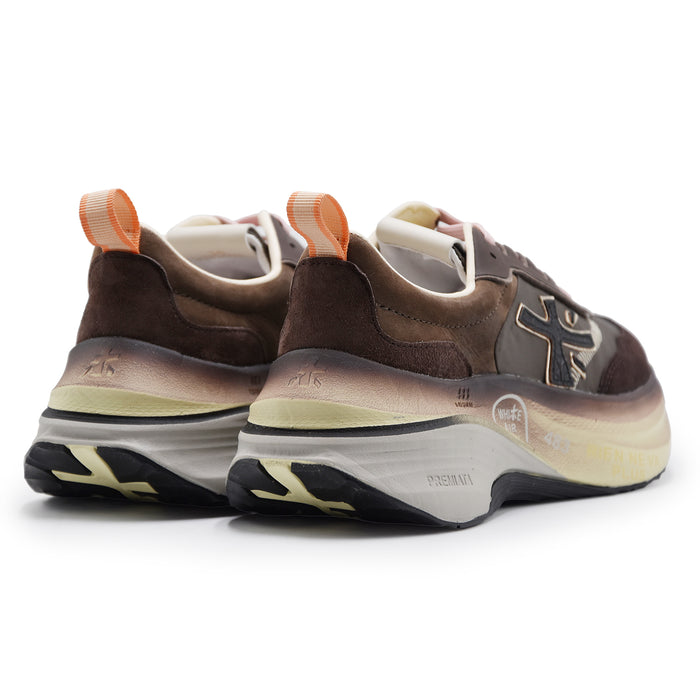 Sneakers Donna Premiata Hill 7896 In Pelle Scamosciata Marrone