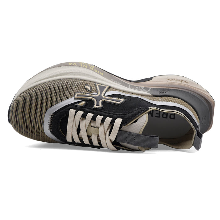 Sneakers Premiata Hill 0.1 8586 Donna Beige Nero Contemporanea