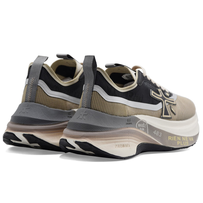 Sneakers Premiata Hill 0.1 8586 Donna Beige Nero Contemporanea