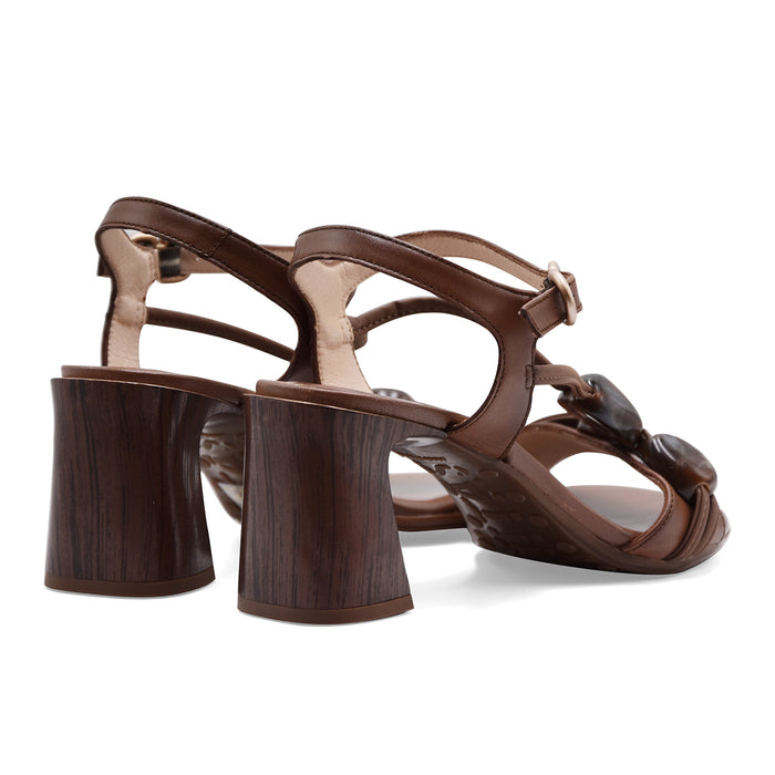 Sandali Donna Hispanitas Marrone Con Applicazioni Decorative