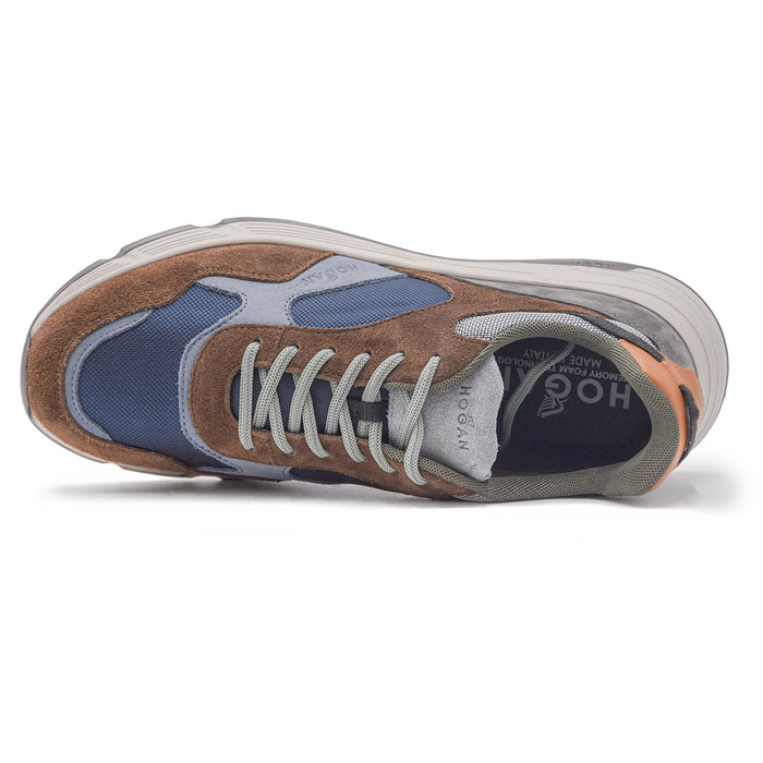 Hogan Hyperlight Marrone Blu Sneakers Uomo Con Soletta Memory