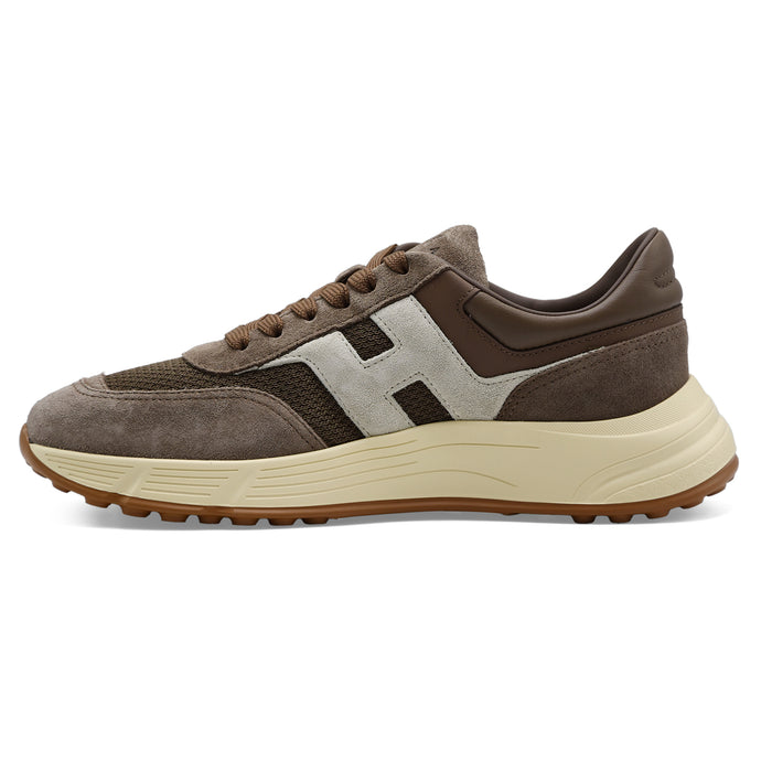 Sneakers Hogan Hyperlight Marrone Uomo Suola Light Tacchetti