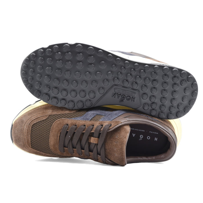 Sneakers Hogan Hyperlight Marrone Testa Di Moro Uomo Dinamico
