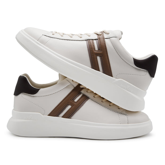 Sneakers Hogan H580 Uomo Avorio Estetica Urbana E Sofisticata