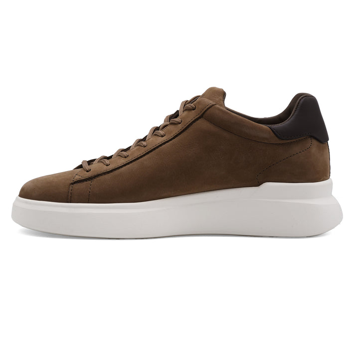 Sneakers Hogan H580 Nubuck Marrone Tortora Dalle Linee Morbide
