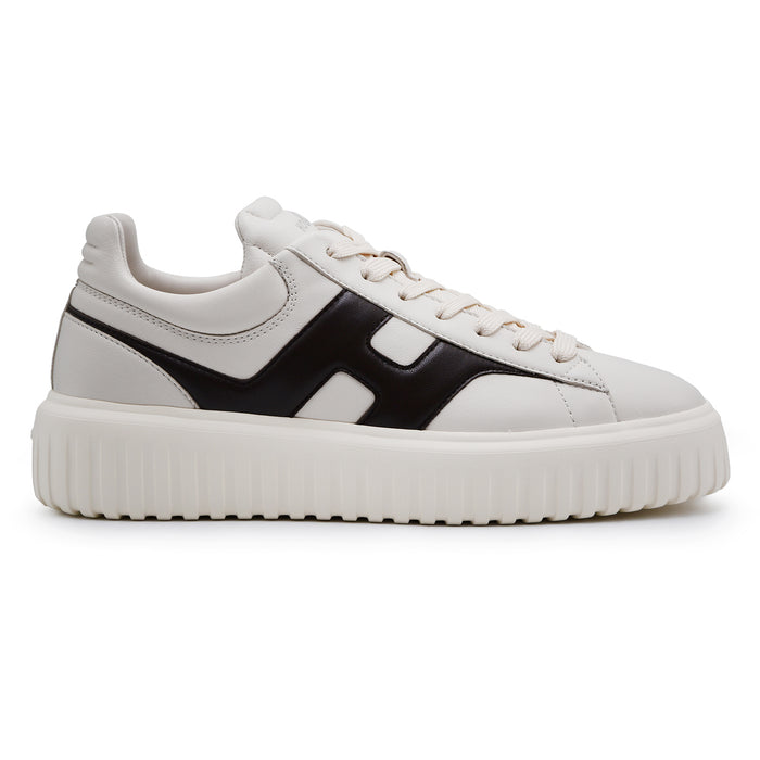 Sneakers Hogan H-Stripes Uomo Bianco Con H Laterale A Contrasto