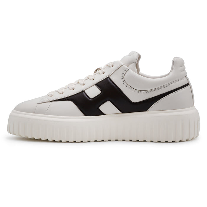 Sneakers Hogan H-Stripes Uomo Bianco Con H Laterale A Contrasto