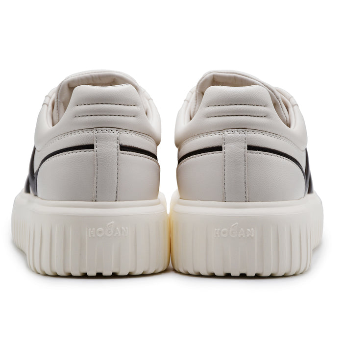 Sneakers Hogan H-Stripes Uomo Bianco Con H Laterale A Contrasto