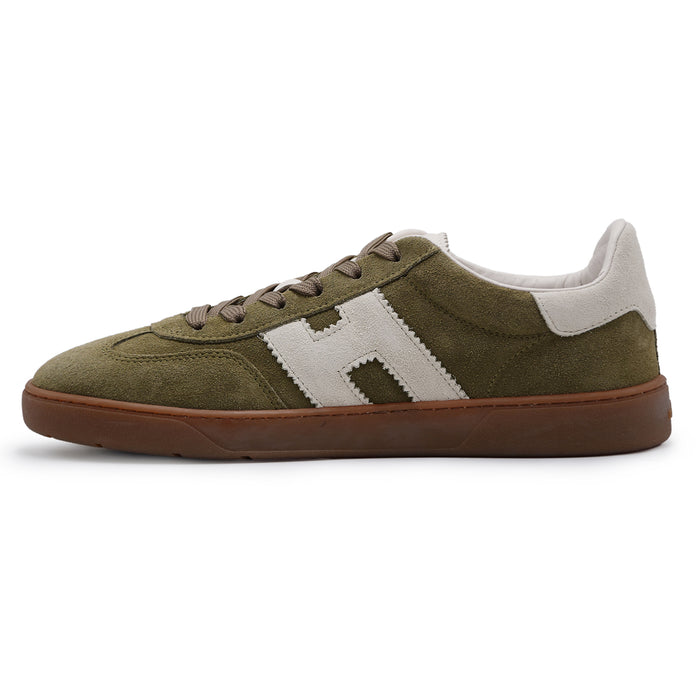Sneakers Hogan Cool Uomo Verde Mix Linee Retrò Contemporanee