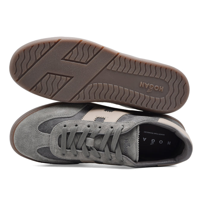 Sneakers Uomo Hogan COOL ALLACCIATO H Camoscio E Pelle Grigio