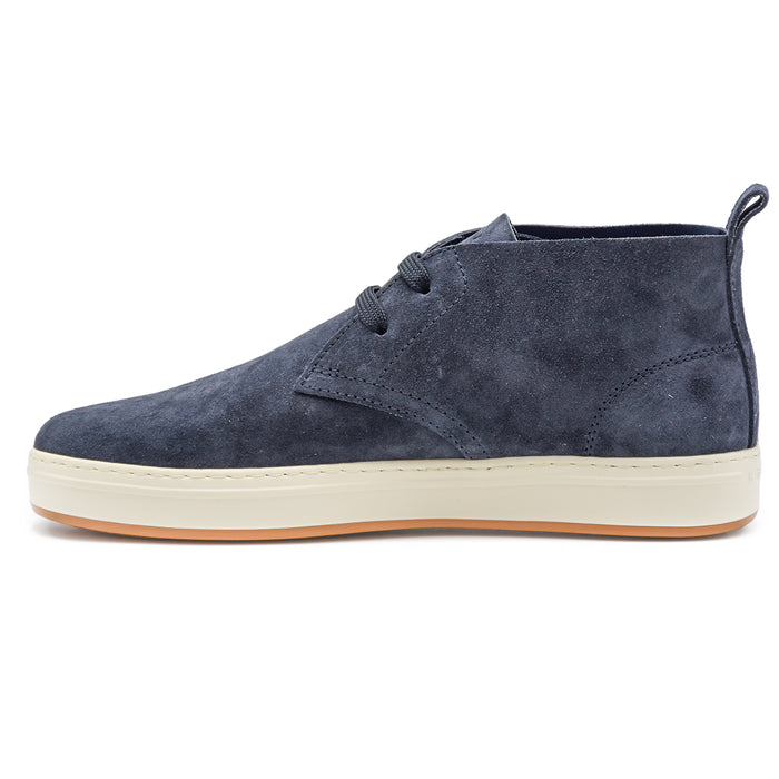 Polacchini Desert Boot Hogan Blu Uomo Allacciatura A Due Fori