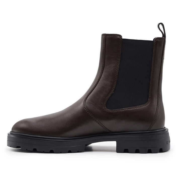 Stivaletti Chelsea Hogan H673 Uomo Marrone Ispirazione Workwear